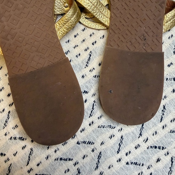 Tory Burch Gold Sandals 9.5 - Picture 10 of 10